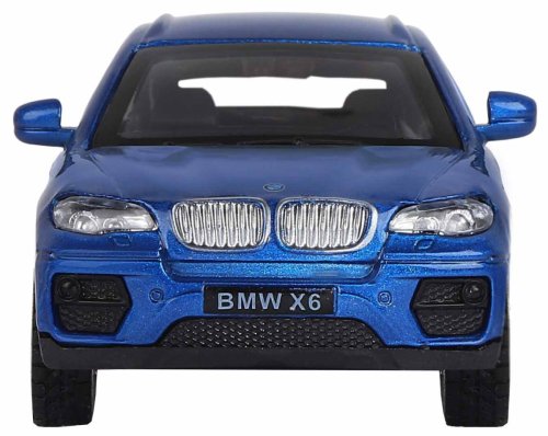 Автопанорама Инерционная металлическая машинка BMW X6 / цвет синий