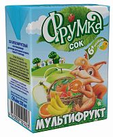 Фрумка Сок Мультифрукт, с 6 месяцев, 0,2 л					