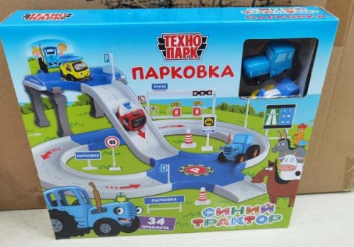 Технопарк Игровой набор «Синий Трактор. Парковка»