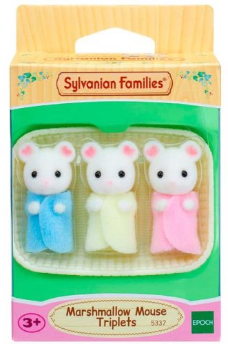 Sylvanian families Набор "Тройняшки Зефирные мышата"