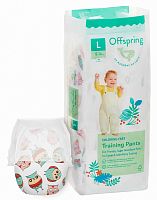 Offspring Трусики-подгузники L 9-14 кг, 36 шт / цвет Совы					