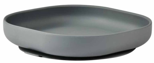 Beaba Тарелка из силикона Assiette Silicone / цвет Mineral Grey (серый)